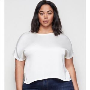Good American Satin Tee (White)